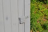 Airwave Bideford Wooden Garden Tool Cabinet Shed Grey 3 Storage Spaces view 7