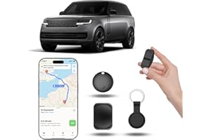 KIGJU Mini GPS Tracker for Vehicles (iOS & Android Compatible) | Hidden Magnetic Car Tracking Device, No Monthly Fee or Subscription, Smart Tags Finder for Keys, Luggage, Kids, Pets