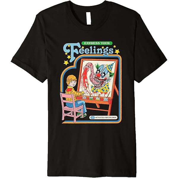 Amazon.com: Steven Rhodes Express Your Feelings Clown Retro Dark