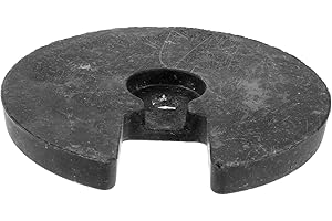 ZUNOXAZ Weighted Table Lamp Base Large Round Plastic Lamp Base Weight Block Anti-tip Replacement