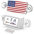AUTOBOXCLUB EZ Pass Holder/Toll Pass Holder for Most US States/Toll Pass Windshield Mount/Easy to Install and Remove/with 4pcs Toll Pass Mounting Strips/UV-Protective (US Flag)