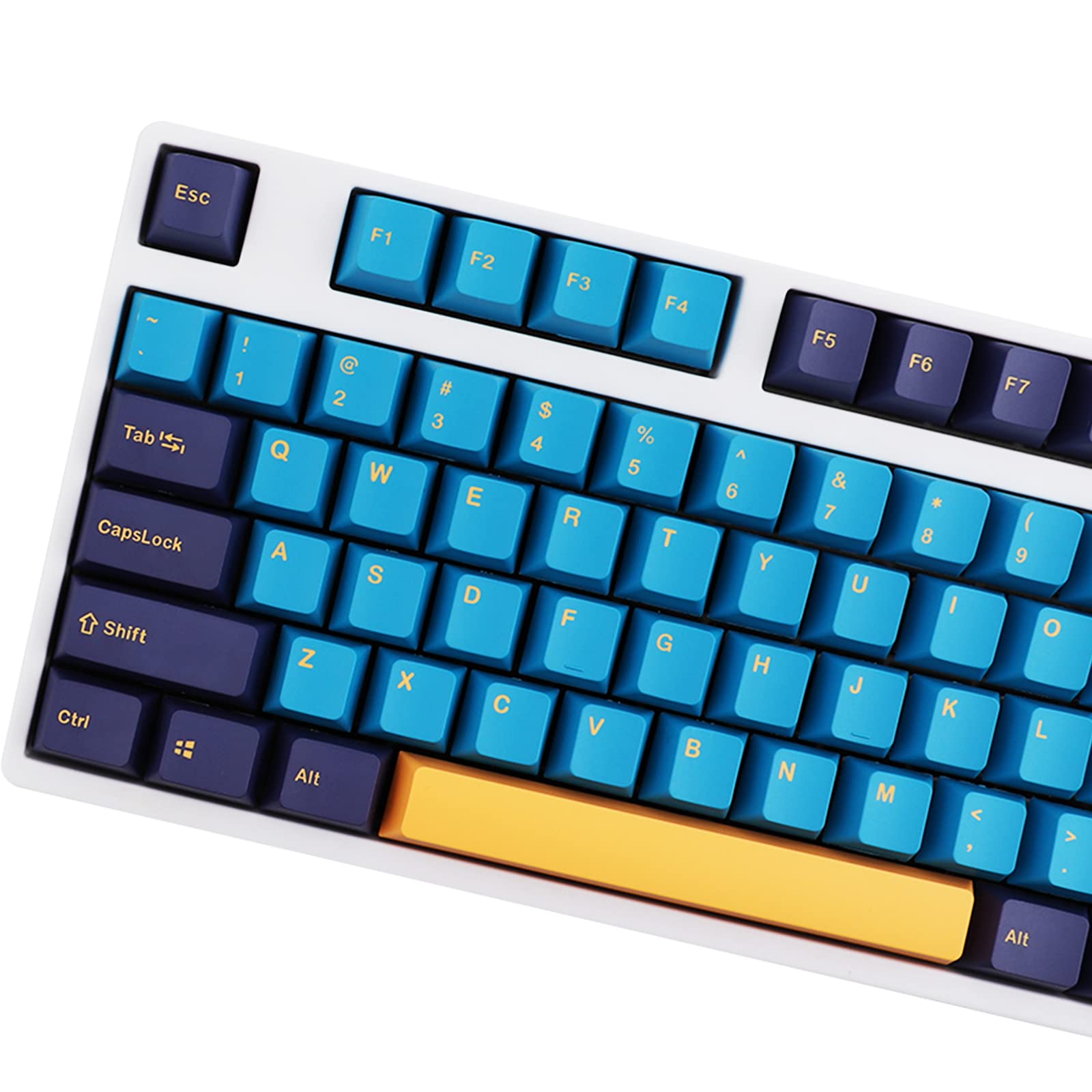 Tsungup PBT OEM Profile Doubleshot Nautilus Keycaps for Mechanical Gaming Keyboards - 119 Keys, Compatible With 61/64/68/72/75/84/87/96/104/108/980 Layouts (Only Keycaps) โ image 1