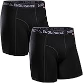 DANISH ENDURANCE Men's Merino Wool Boxer Briefs (1 or 2-Pack) – Odor-Resistant, Breathable & Sweat-Wicking, Optional Fly