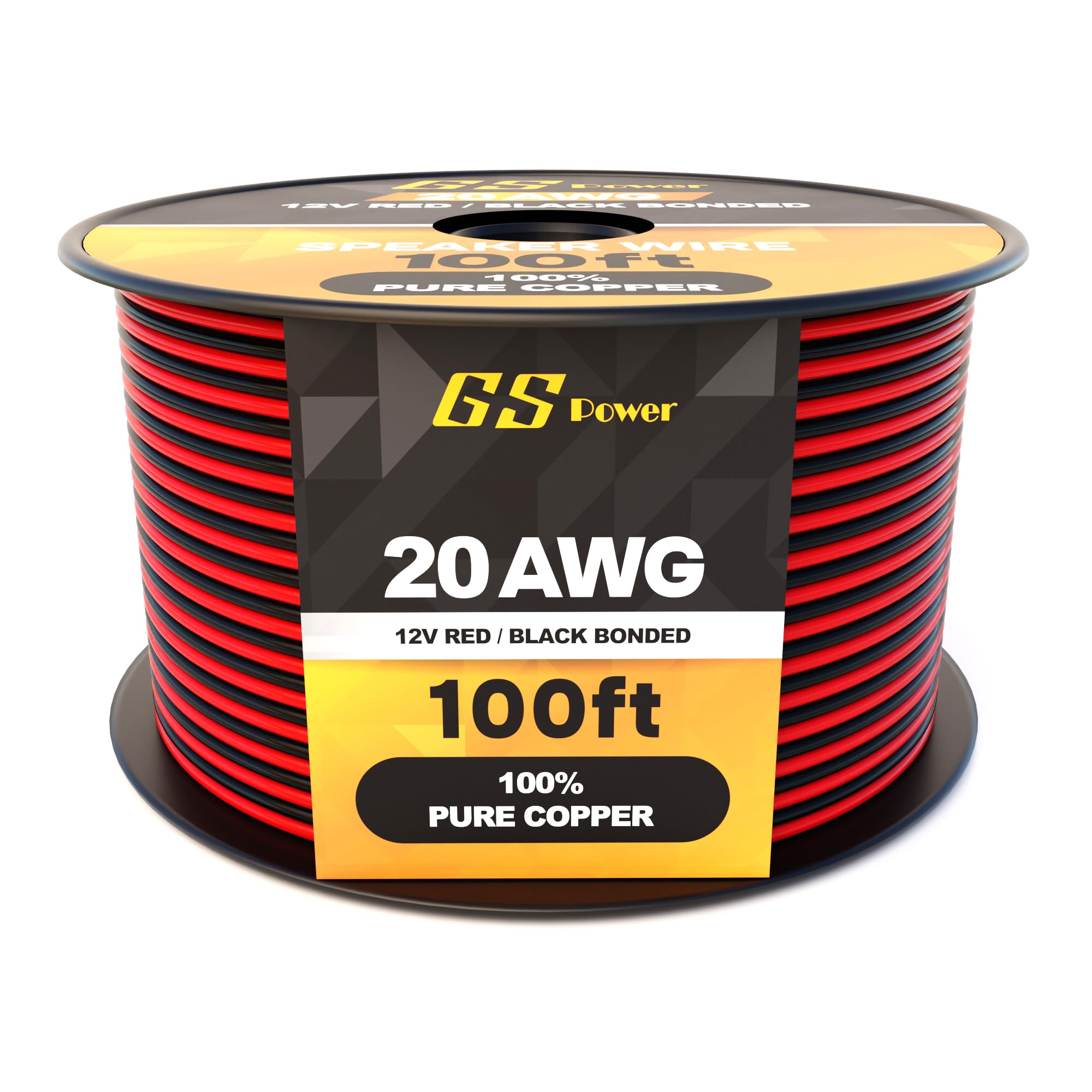 GS Power 20 Gauge Wire 100ft Oxygen Free, OFC Pure