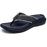 Skechers Men's USA Parson Sd - Gino Thong Sandal With Frayed Edges