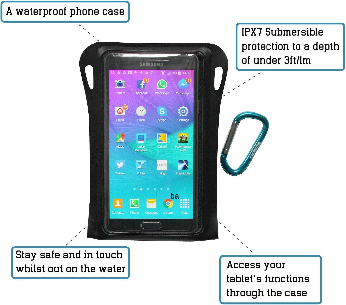 aquapac waterproof phone pouch