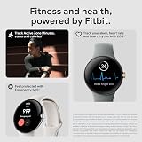 Google Pixel Watch LTE 41mm Matte Black Stainless Steel Obsidian Band Renewed view 2