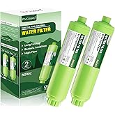 RVGUARD Inline RV Water Filter, Reduces Odors, Bad Taste, Rust, Chlorine, Ideal for RV and Marine use, 2 Pack