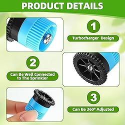 Honoson 16 Pcs Variable Arc Nozzle Radius High