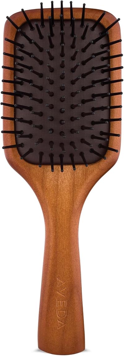 Aveda Wooden Mini Paddle Brush Travel Size Detangler Smooth Hair All Types