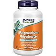 NOW Foods Supplements, Magnesium Glycinate 100 mg, Highly Absorbable Form, 180 Tablets