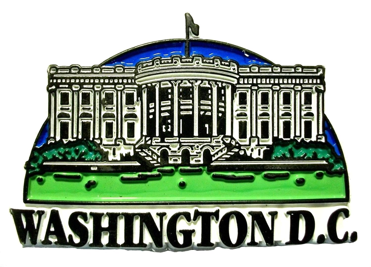 Washington D.C. The White House 4 Color Fridge Magnet