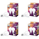 PHILIPS LED 100W A19 8-Pack Ultra Definition (2700K) 1500 Lumen (11.5W = 100W) Dimmable Frosted Flicker-Free Light Bulbs