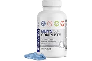 Bronson ONE Daily Mens 50+ Complete Multivitamin Multimineral, 180 Tablets