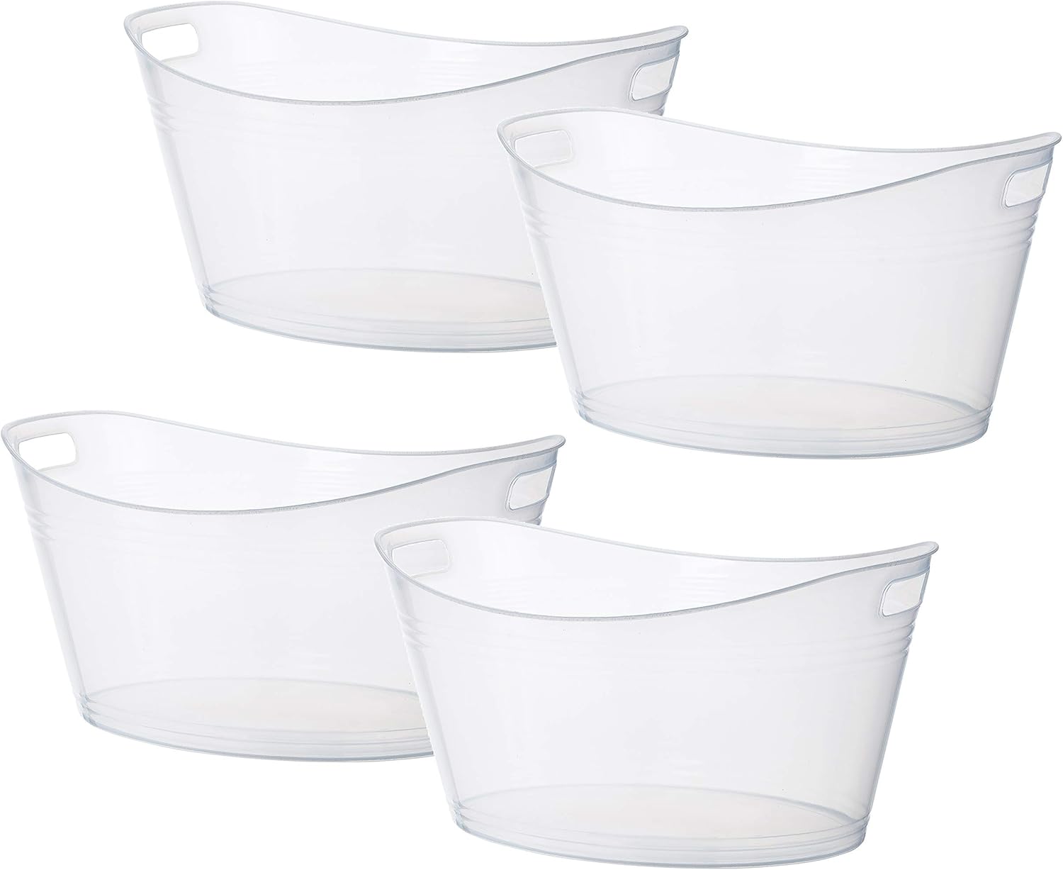 18 Liter Wine Zilpoo 4 Pack Baskets Parties Ice Bucket Large Plastic