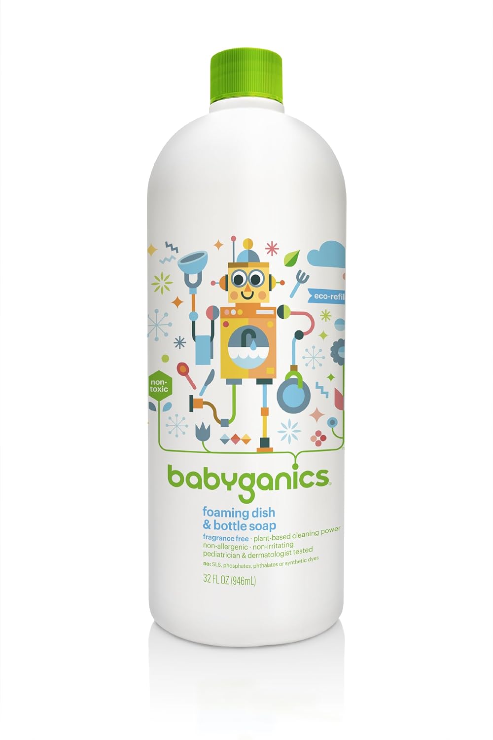 Babyganics Floor Cleaner Concentrate Fragrance Free 16 Oz Pack
