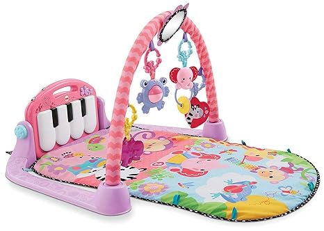 kick n play piano gym pink