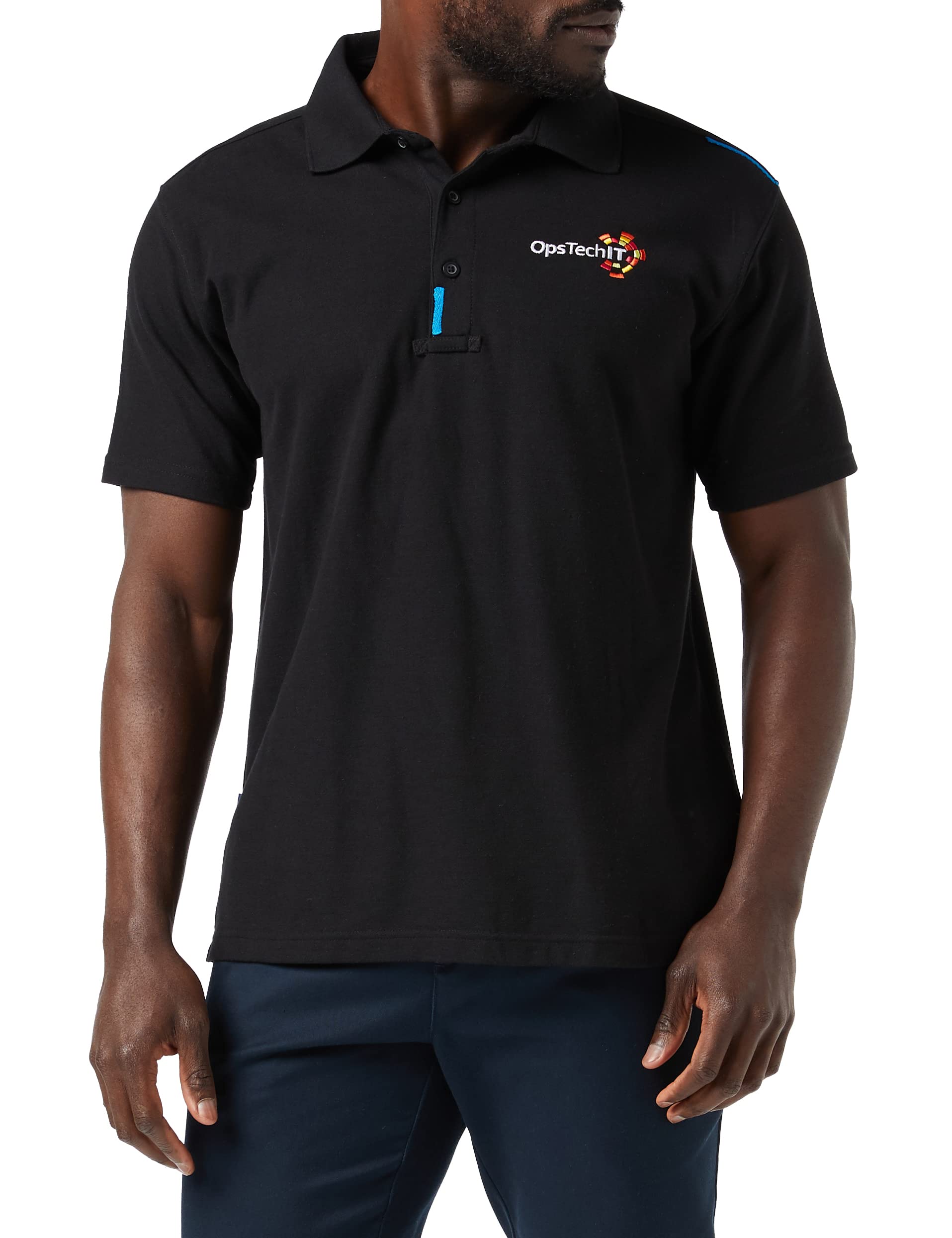 Portwest WX3 Polo Shirt, Size: L, Colour: Black, T720BKRL
