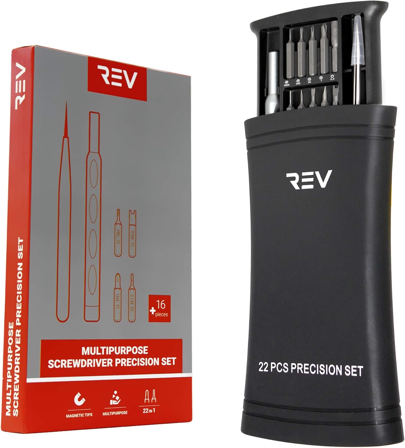 VViViD REV Multipurpose Precision Screwdriver Repair Kit (22 Piece Precision Kit) - - 