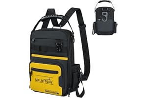 MELOTOUGH Small Tool Backpack for Men 30 Multi-Storage Pockets Heavy Duty Tool Bag Backpack for Electrician, HVAC, Technician