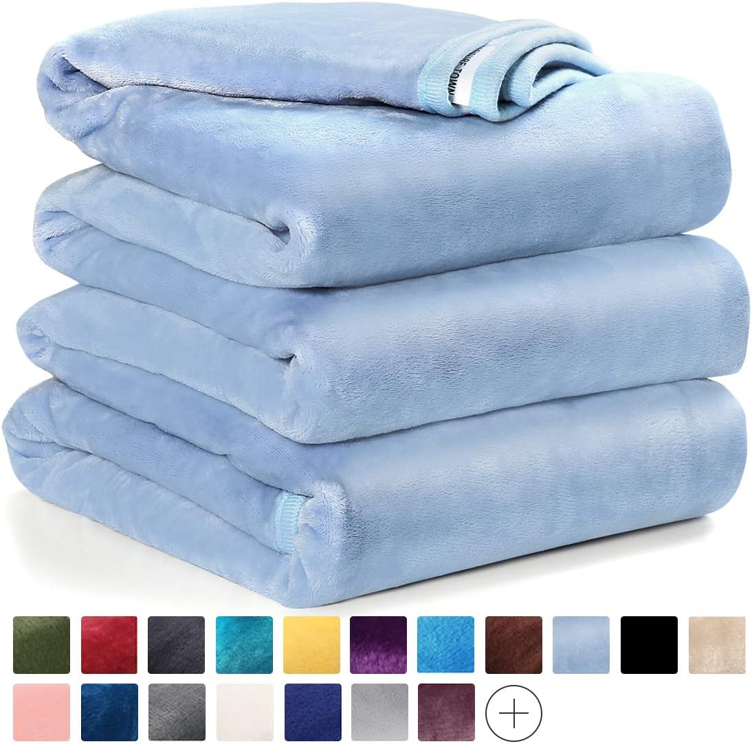 LEISURE TOWN Fleece Blanket Queen King Twin Throw Size Soft