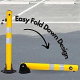 Berry 65CM Parking Barrier Bollard 2 Keys Yellow ABS GI Reflective Post (2 Pcs) view 9