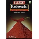 Everest Kashmiri Lal Ground Spice Used in Dishes for Its Hot Taste and Reddish Color (Box, 100 Gms)
