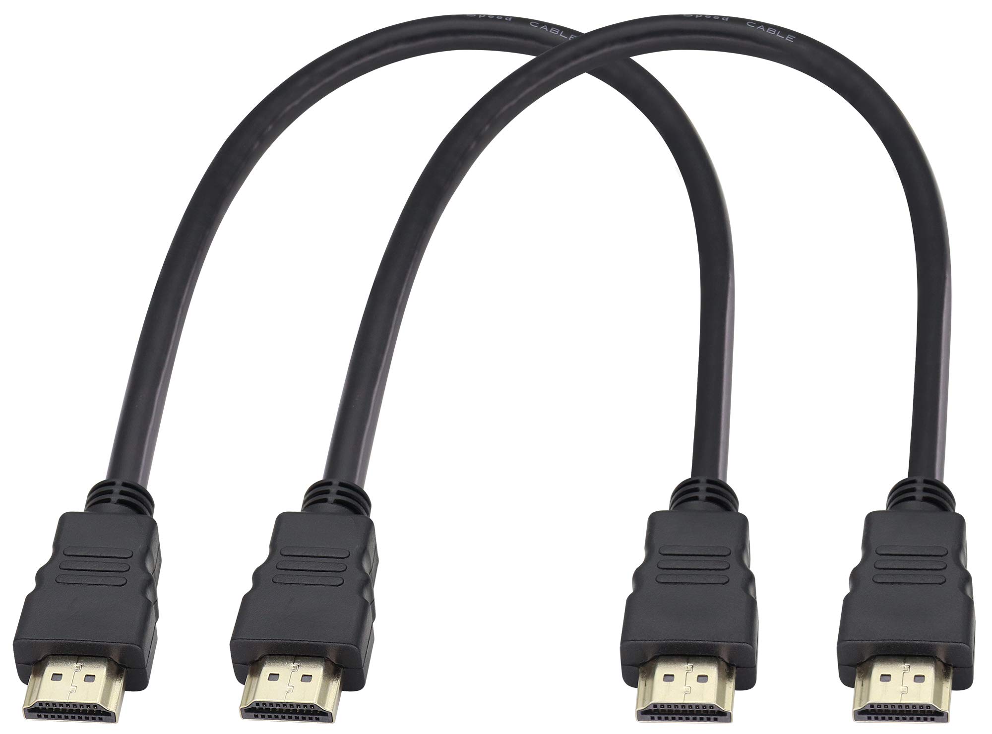 zdyCGTime HDMI male to HDMI male adapter cable,1080P 4k High Speed Ultra HD hdmi male cable,Compatible with LCD TV,projector,set-top box,Xbox and other devices with HD HDMI interface.(45cm/2Pack)