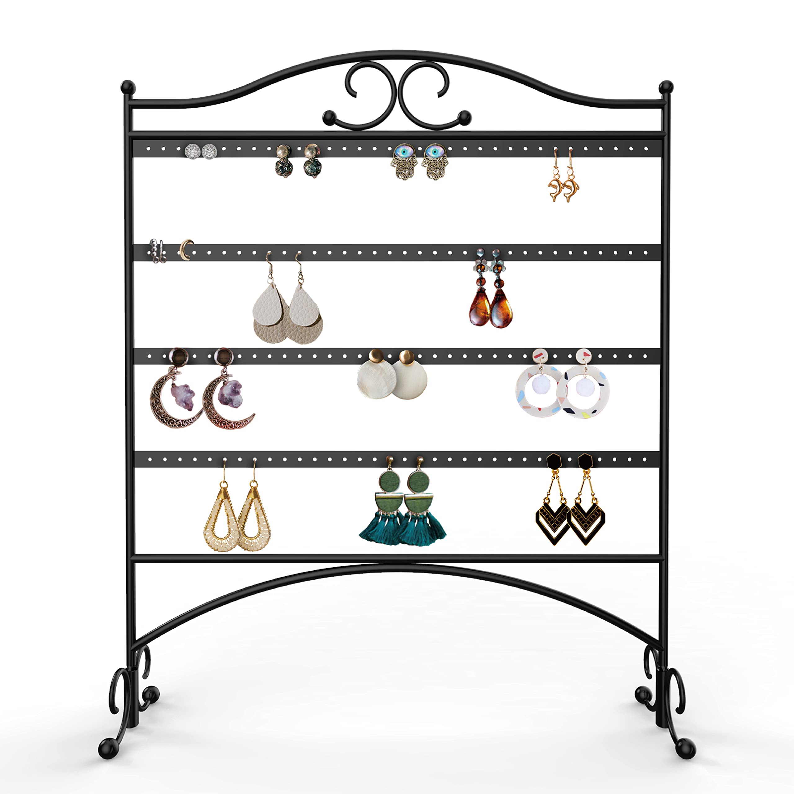 Mango Steam Jewellery Organizer for Hanging Earrings, Black