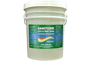 Quality Chemical Chloro-Guard Chlorine Low Temp Dish Sanitizer for Machine Dishwashing, Bulk Sanitizer - Hand Sanitizer Gallon Refill for Cleaning and Sanitizing 640 oz (pack of 1)