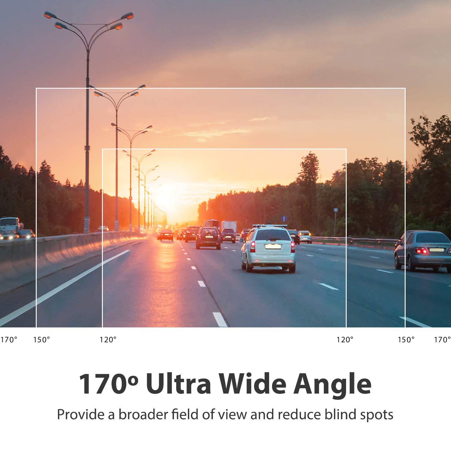 NATOL Dash Cam Full HD 1080P con Super Visione Notturna, Mini Telecamera per Auto, 170º Grandangolo, Registrazione in Loop, G-Sensor, Modo di Parcheggio e Rilevatore di Movimenti