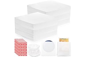 Tebery 150 Pcs Dish Moving Packing Supplies,100 Cushion Foam Wrap Pouches 12'' x 12'' with 50 Fragile Label, Reusable Plate Packaging Sleeves Sheets for Dishes Cups Glasses Storage