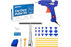 GLYPHID Car Dent Repair Removal Kit Small Paintless Auto Body Puller Remover Tool Tools,28Pcs Dent Pull Kits,Dent Remover Too