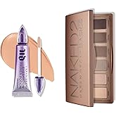 URBAN DECAY Neutral Matte Eyeshadow Bundle - Naked 2 Basics Eye Palette (Taupe & Brown Mattes) + Waterproof Eyeshadow Primer Potion Original - Crease-free Makeup Look