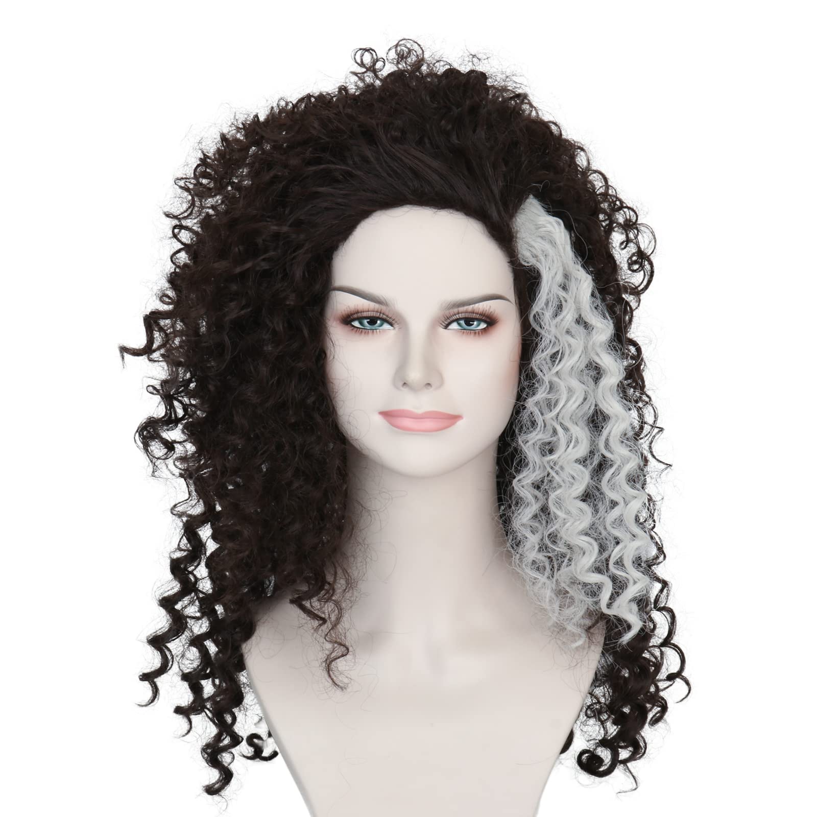 Photo 1 of Miss U Hair Witch Costume Wig Long Brown Afro Curly Halloween Cosplay Wig For Women Dressed Up Costume Hair