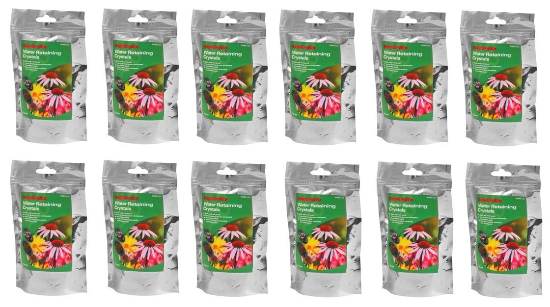 12 x SupaGarden Water Retaining Crystals Plant Retaining Crystals 120g