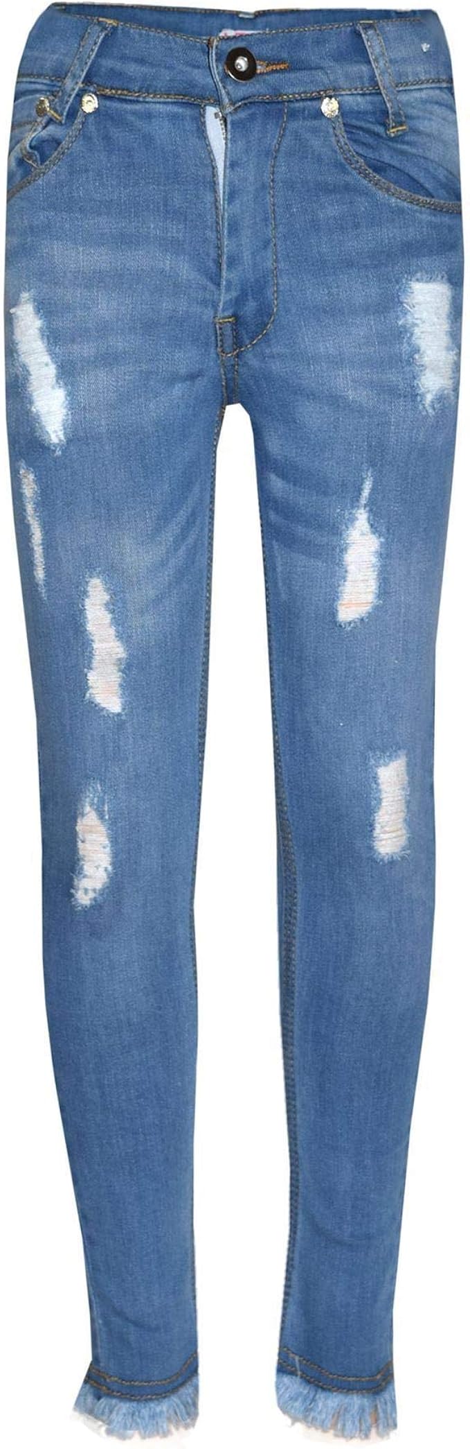 light blue skinny trousers