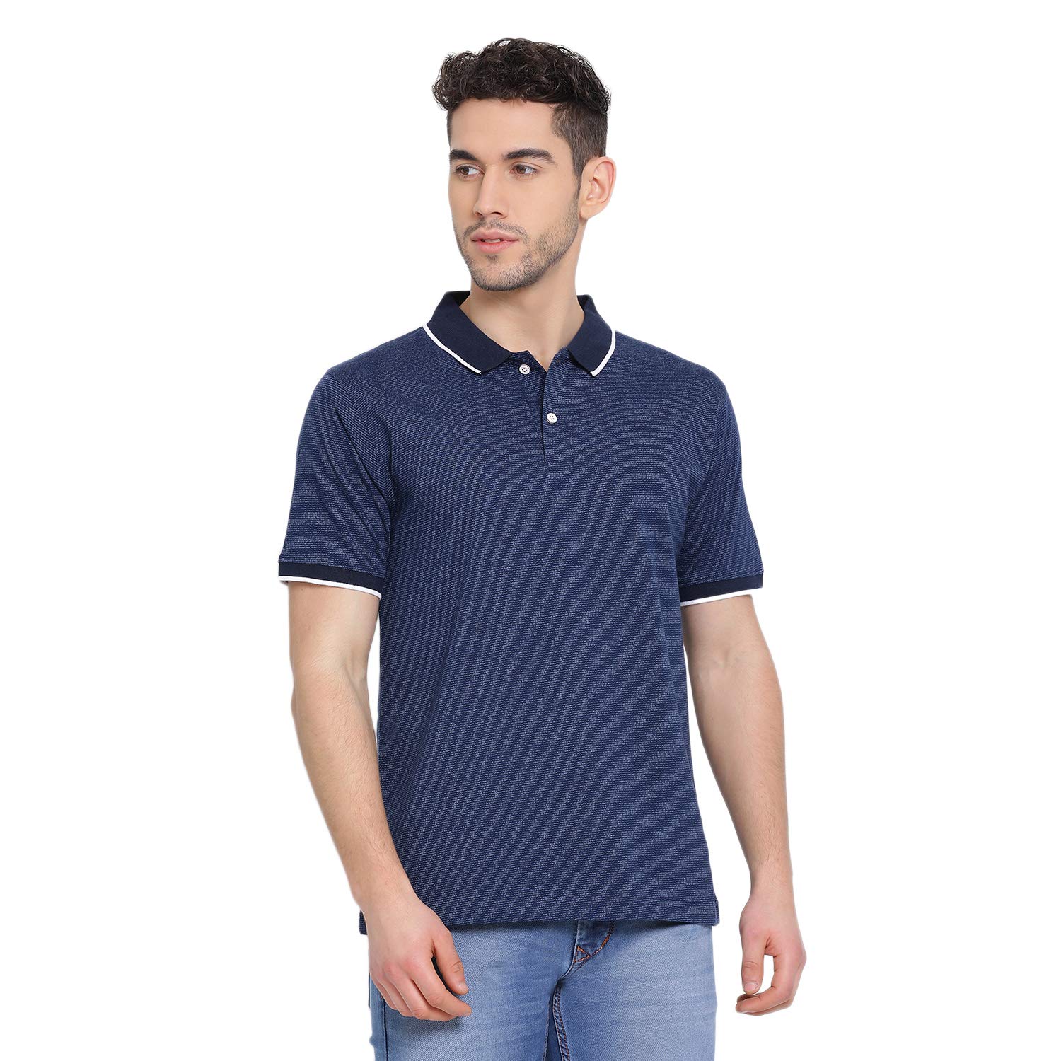Buy Cobb Men's Blue Casual Polo T-Shirt at Amazon.in