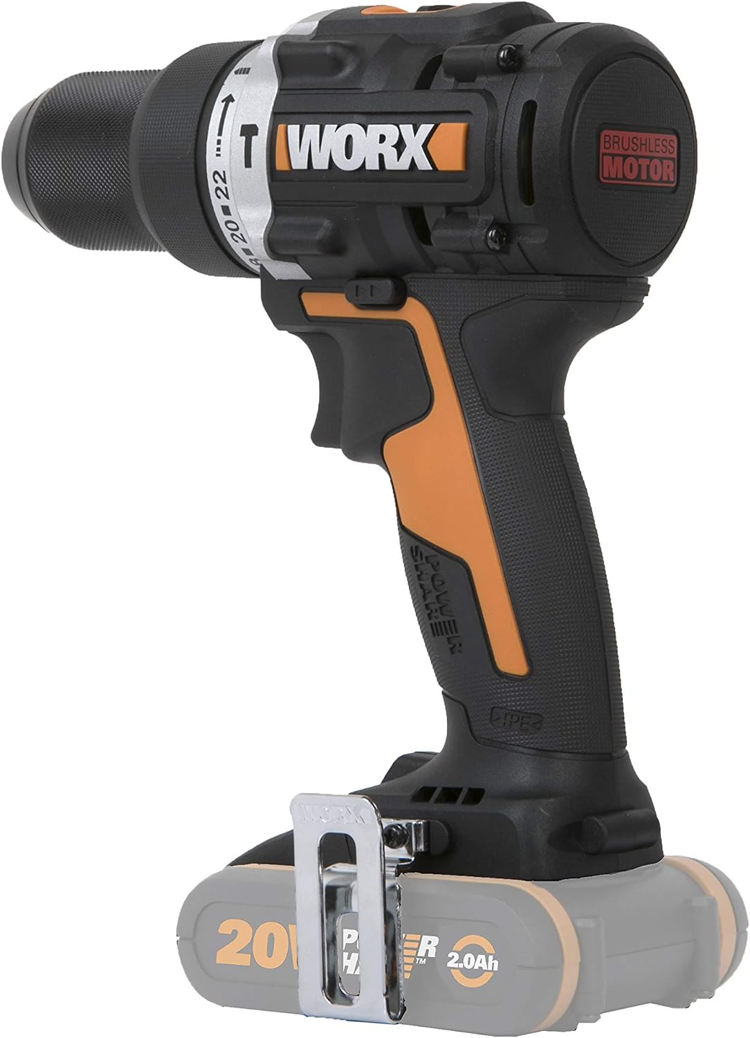 WORX Nitro 18V (20V MAX) Cordless Impact Drill, PowerShare, Brushless Motor, 60Nm,13mm Chuck, Variable Speed Control - Image 4