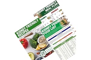 FWYDRJZC Kidney Friendly Food List Chart, 3 Set Waterproof Renal Diet Disease Meal Plan Beginner Renal Awareness Diet Plan for Manage Hypertension Diabetes-Friendly
