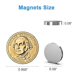 Neodymium Magnet, Caturledas 60 Pack 15x2mm Small