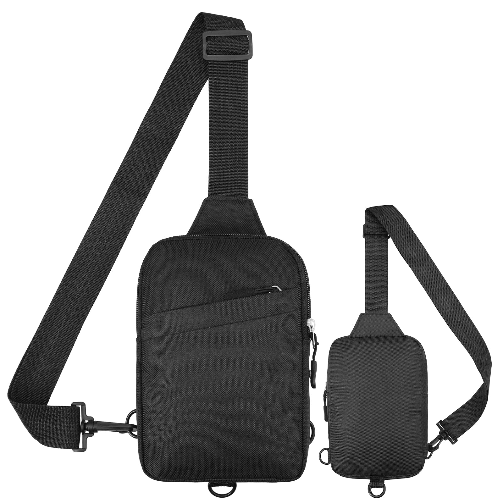 Hejo Sling Bag, Crossbody Bag for Men and Women, Waterproof Chest Bag, Bum Bag, Waist Bag, Man Bags with Zipper, Shoulder Backpack for Camping, Travel, Outdoor Sports (Multi-functional Style)