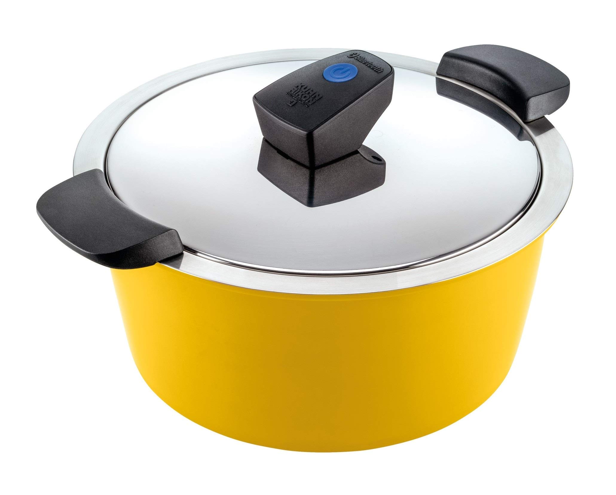 KUHN RIKON HOTPAN Comfort Serving Casserole 3 Litres/22 cm Stainless Steel Induction Yellow