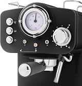 Swan Retro Espresso Coffee Machine SK22110BN with Milk Frother 1100W view 4