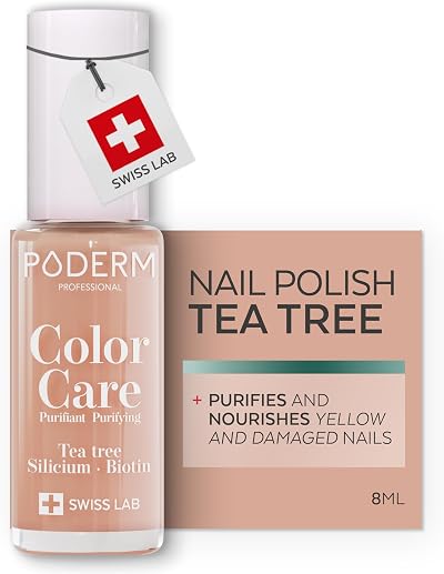 PODERM Nail Polish with Tea Tree Beige 8ML Podiatrist Created