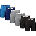 PSD Men's Basic Solid Boxer Briefs - 7 Inch Inseam Breathable and Supportive Men's Underwear with Moisture-Wicking Fabric