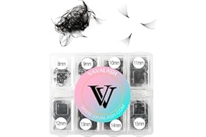 VAVALASH 600 Fans Premade Fans Eyelash Extensions 5D 6D 7D 8D 10D 12D 14D 16D 24D Premade Lash Fans 8-15mm Mixed Length Promade Loose Fans Thin Base Premade Volume Lash Extension(14D-0.05-D-8-15mm)