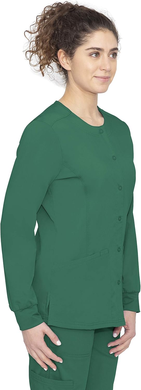 healing hands Purple Label Women’s Daisy Jacket – Five Pocket Scrub Jacket: Clothing