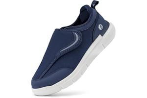 FitVille Diabetic Shoes for Men Wide Width for Swollen Feet, Extra Wide Shoes for Men with Fully Adjustable Straps