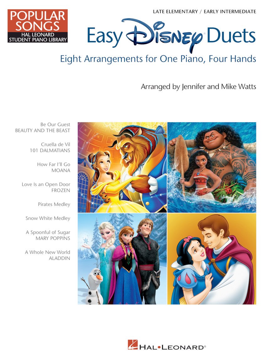 Easy Disney Duets. Piano 4 Hands.: 8 Arrangements for 1 Piano, 4 Hands (Hal Leonard Student Library: Popular Songs)